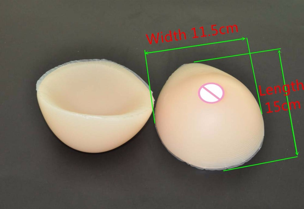 Beige Drop Silicone Breast Forms - The Breast of Everything